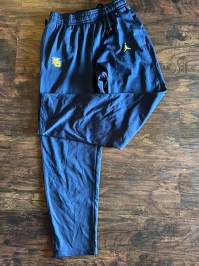 lululemon athletica Navy Blue Jogger Pants with Red Accent